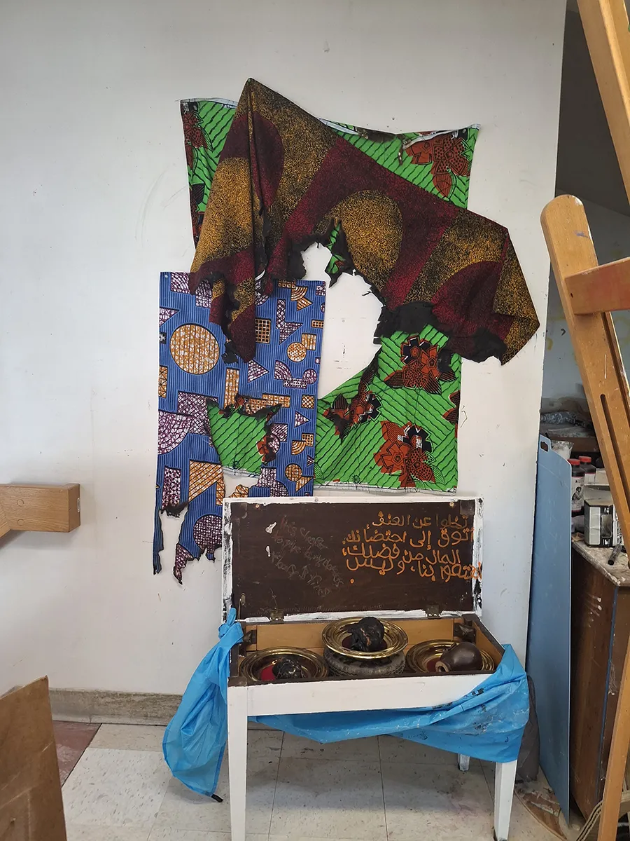 Houghton University Student installation by Caleb See for Senior Exhibition.