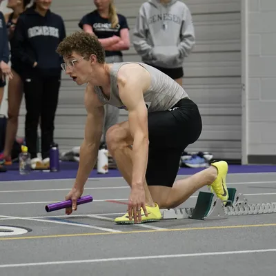 Evan Kurtz at a track meet